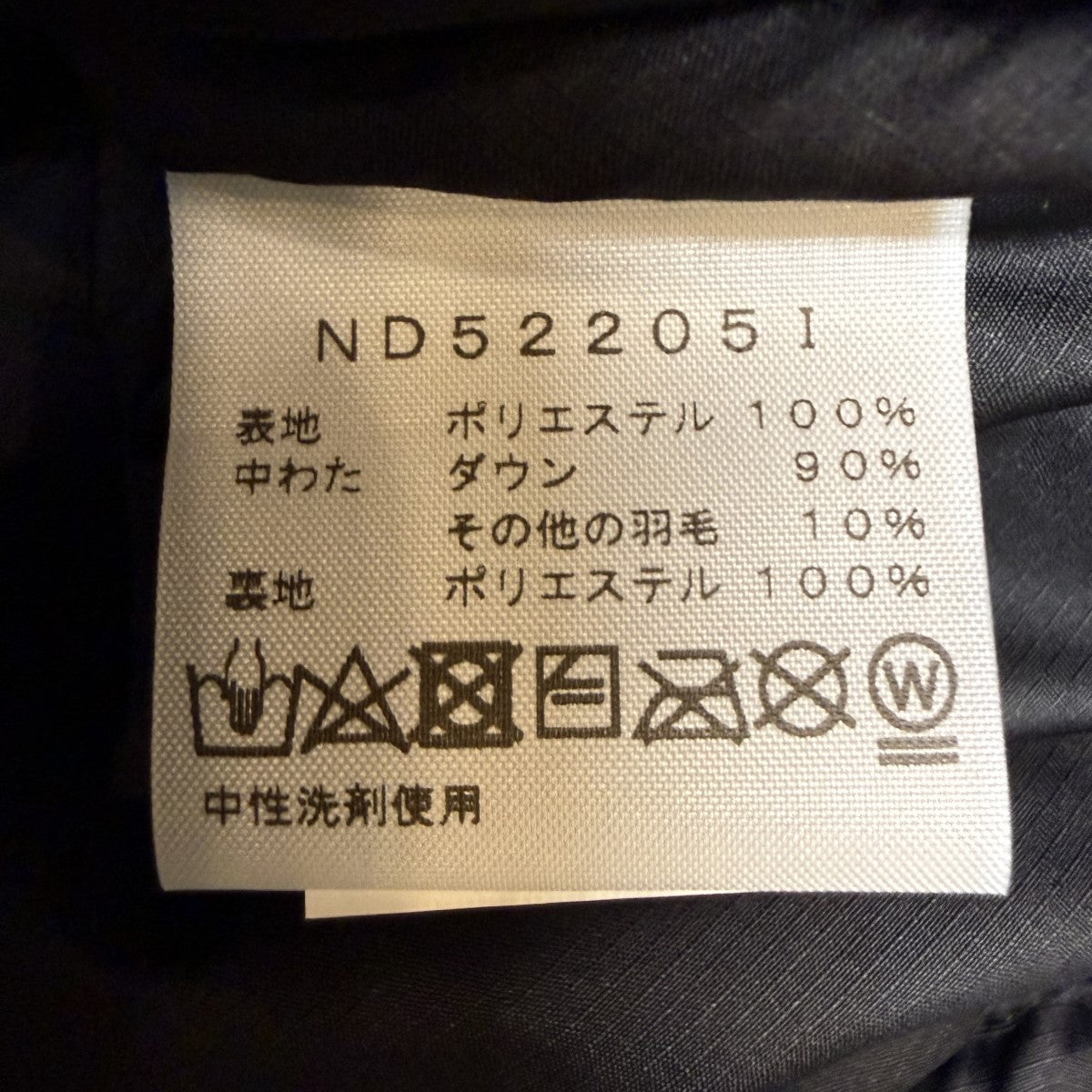 22AW/800-Fill Half Zip Hooded Pullover／800フィルハーフジップフードプルオーバーダウンジャケット/ND52205I