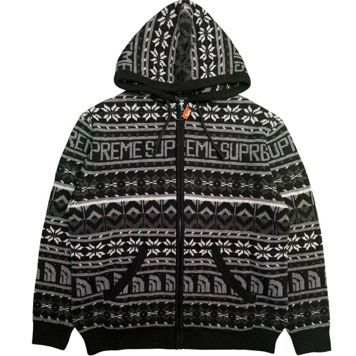 22AW/TS Faire Isle F／Z Hooded Sweater／ジップアップニットセーター/NT52212I