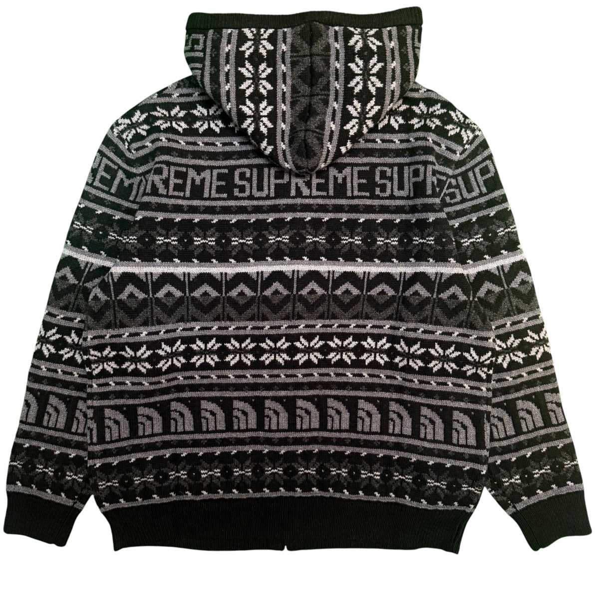 22AW/TS Faire Isle F／Z Hooded Sweater／ジップアップニットセーター/NT52212I