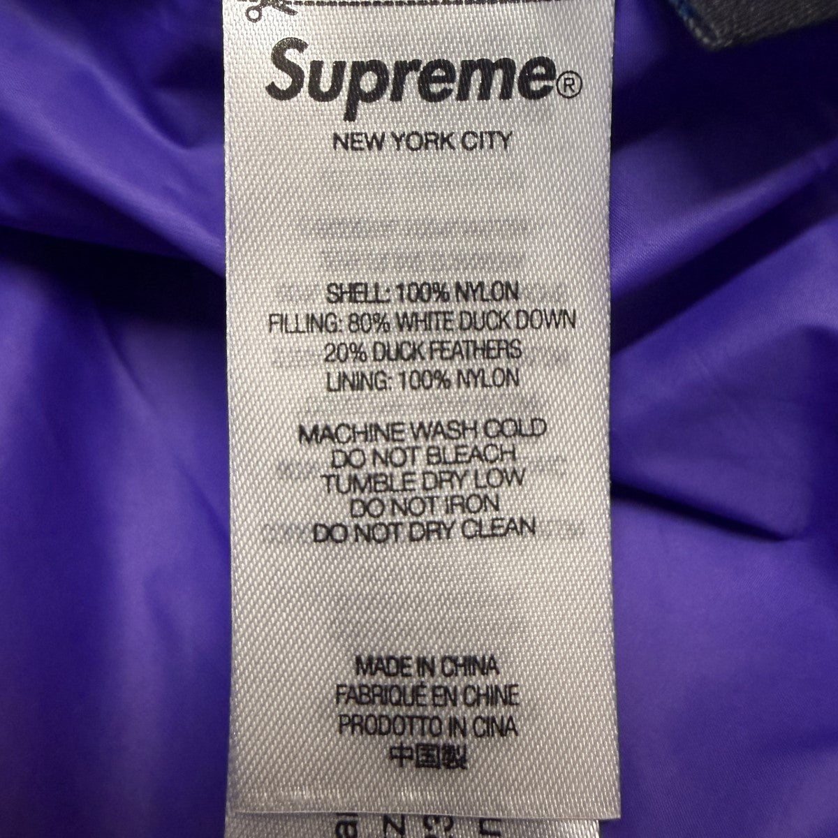 21AW/Featherweight Down Jacket／フェザーライトウェイトダウンジャケット/中国製
