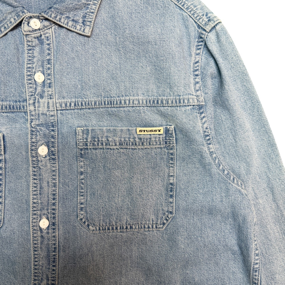 26SS/Work Denim Shirt／Light Denim／ワークデニムシャツ110376