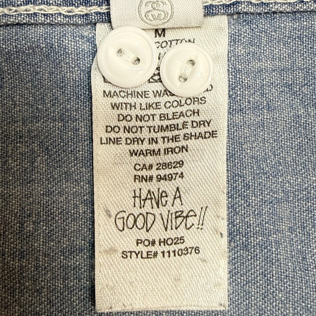 26SS/Work Denim Shirt／Light Denim／ワークデニムシャツ110376