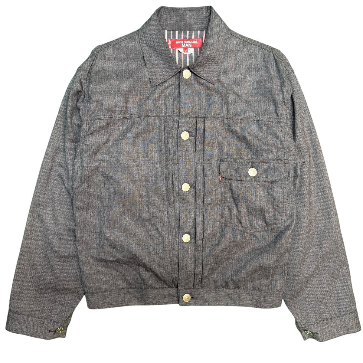 26SS/Wool Stripelevi’S W Name／Blue Gray／ウールストライプ Levi’s Wネームジャケット/WQ-J212
