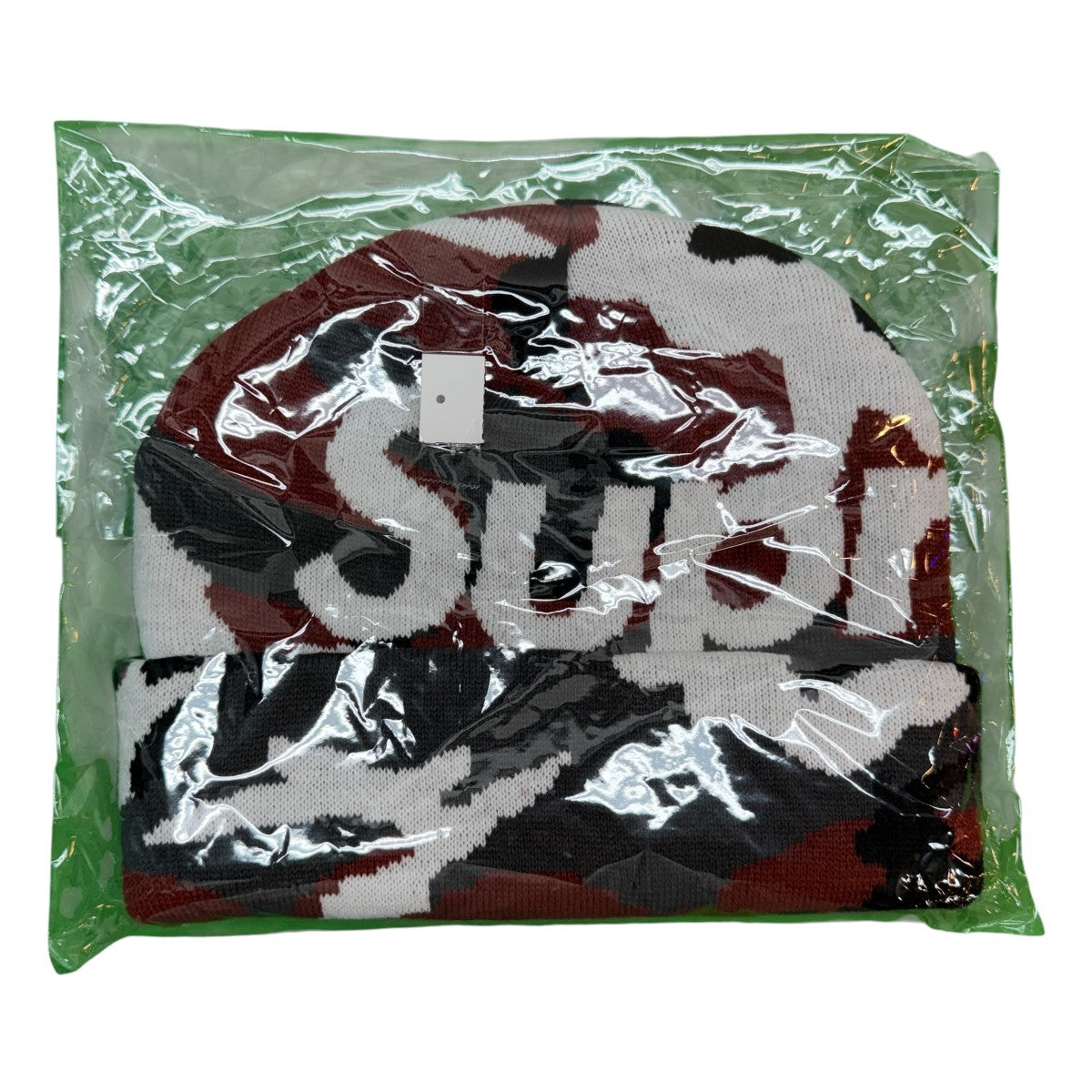 Supreme 25AWCamo Big Logo BeanieRed Camo／カモビッグロゴビーニーニットキャップ 古着・中古-4枚目のアイテム画像