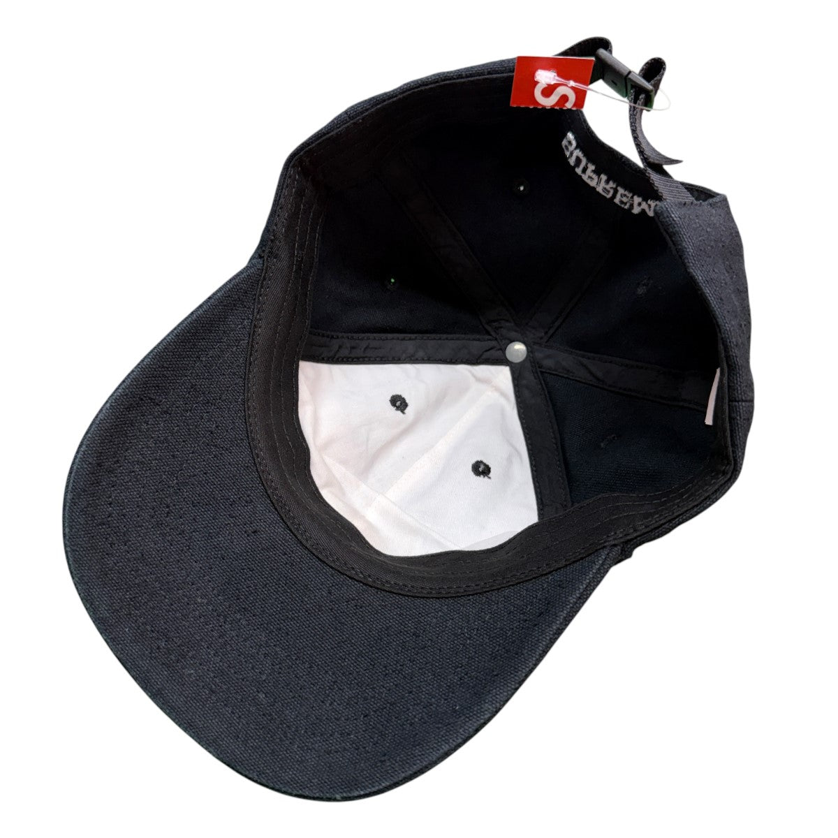 Supreme 23SS/Classic Logo 6-Panel／Black／クラシックロゴ6パネルキャップ/ウォッシュド加工 古着・中古-5枚目のアイテム画像