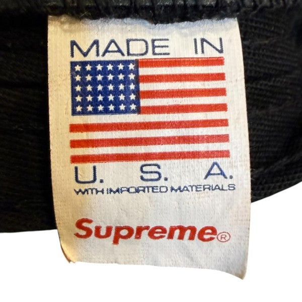 Supreme 23SS/Classic Logo 6-Panel／Black／クラシックロゴ6パネルキャップ/ウォッシュド加工 古着・中古-6枚目のアイテム画像