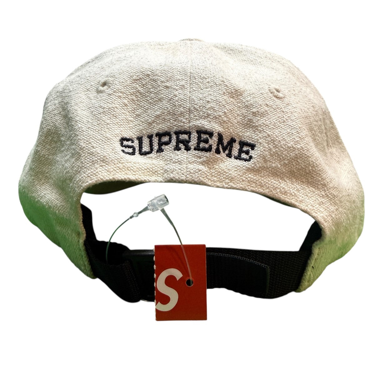 Supreme 23SS/Classic Logo 6-Panel Cream／ウォッシュド加工／クラシックロゴ6パネルキャップ 古着・中古-4枚目のアイテム画像