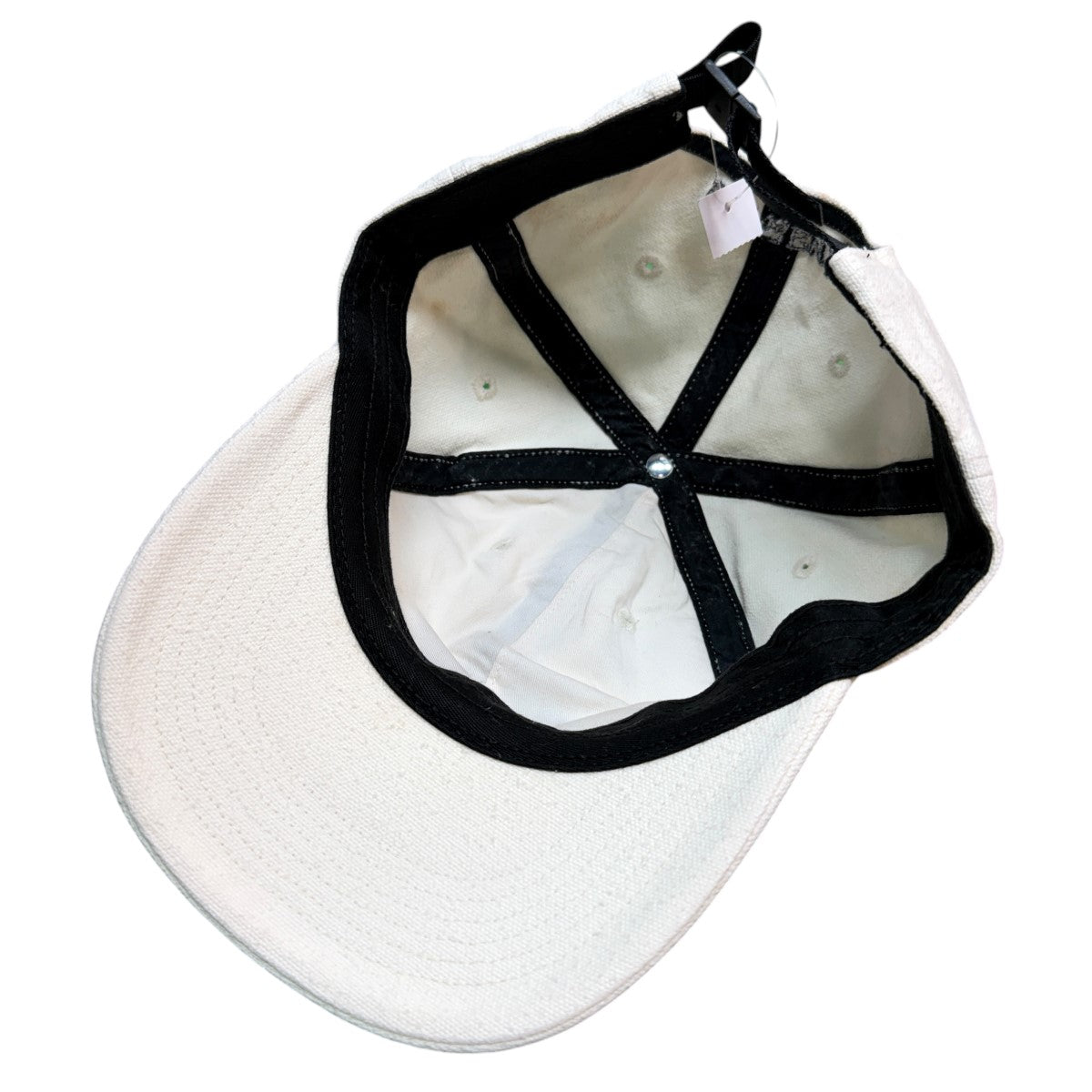Supreme 23SS/Classic Logo 6-Panel Cream／ウォッシュド加工／クラシックロゴ6パネルキャップ 古着・中古-5枚目のアイテム画像