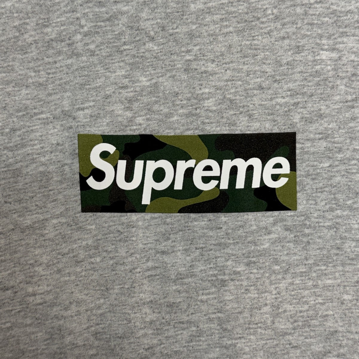 Supreme 23AW/Box Logo Tee／Ash Grey／カモフラボックスロゴTシャツ 古着・中古-2枚目のアイテム画像