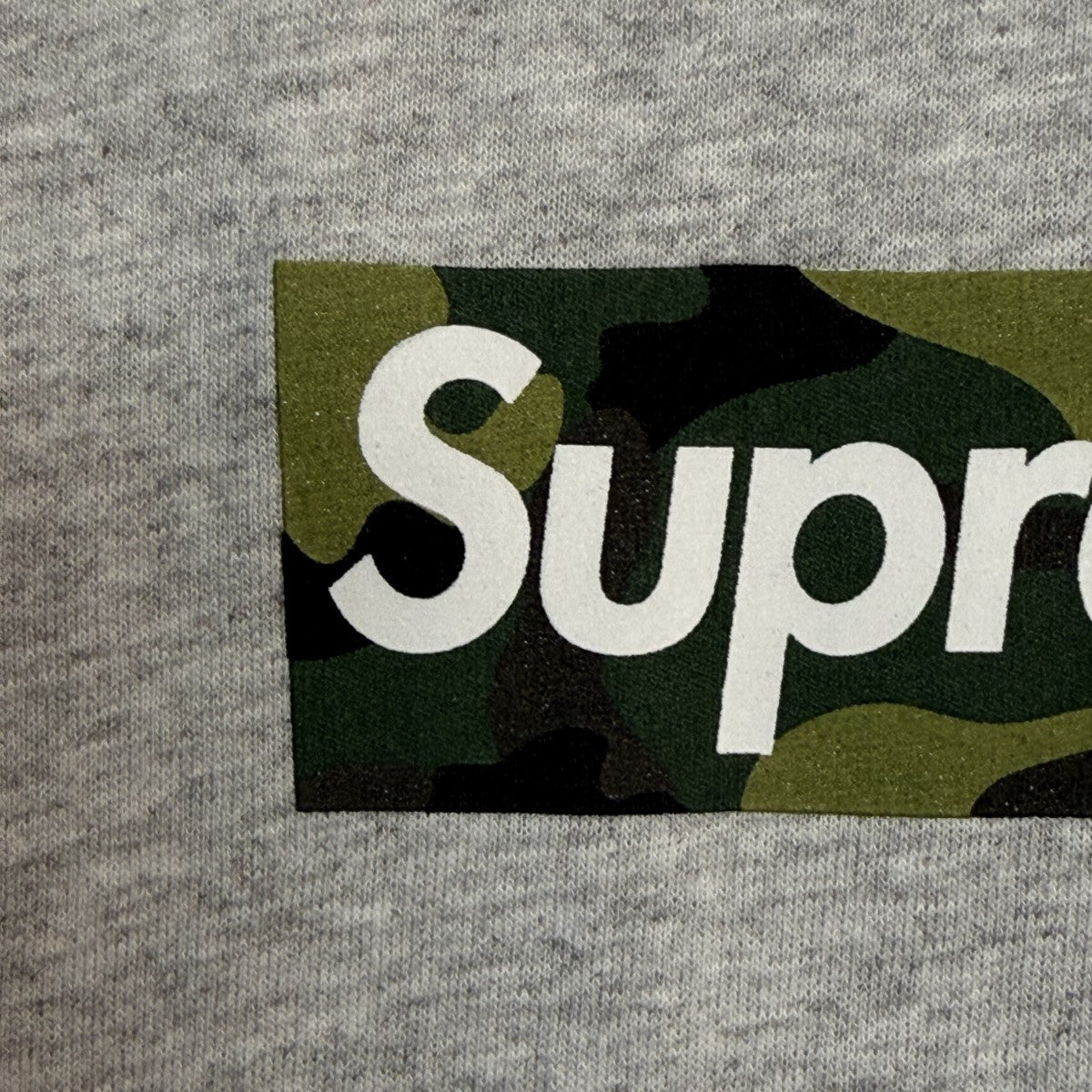 Supreme 23AW/Box Logo Tee／Ash Grey／カモフラボックスロゴTシャツ 古着・中古-3枚目のアイテム画像
