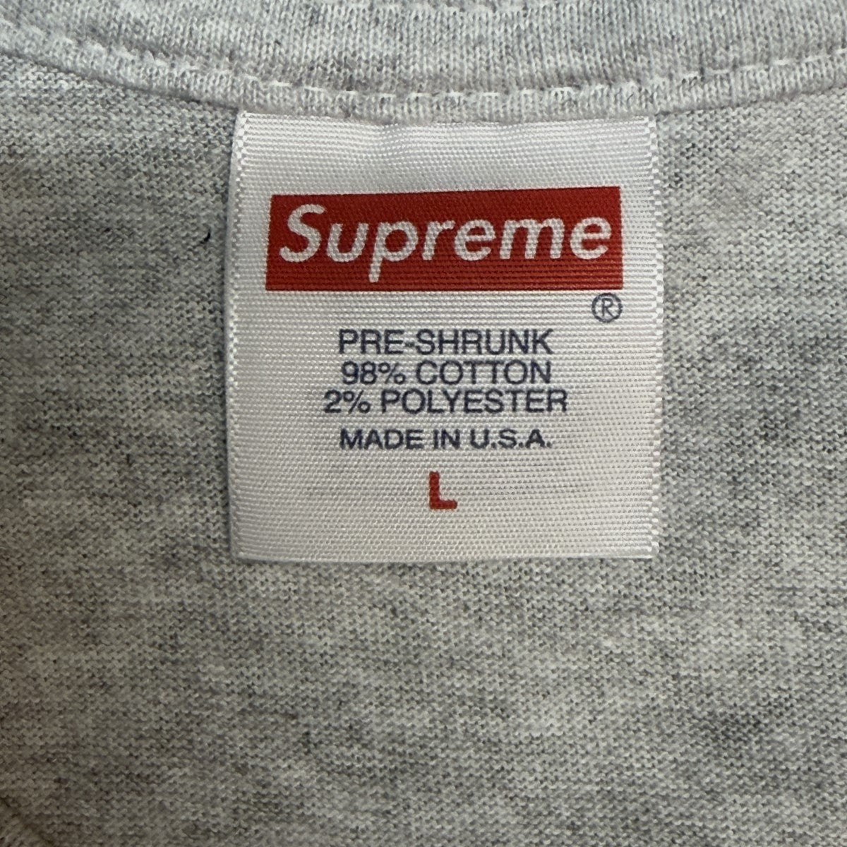 Supreme 23AW/Box Logo Tee／Ash Grey／カモフラボックスロゴTシャツ 古着・中古-5枚目のアイテム画像