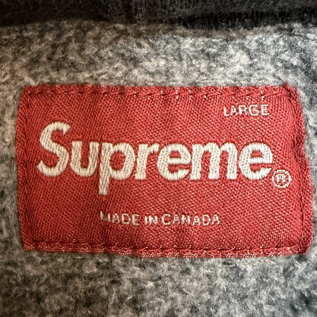 Supreme 23SS/Overdyed S Logo Hooded Sweatshirt／オーバーダイSロゴスウェットパーカー/カナダ製 古着・中古-5枚目のアイテム画像