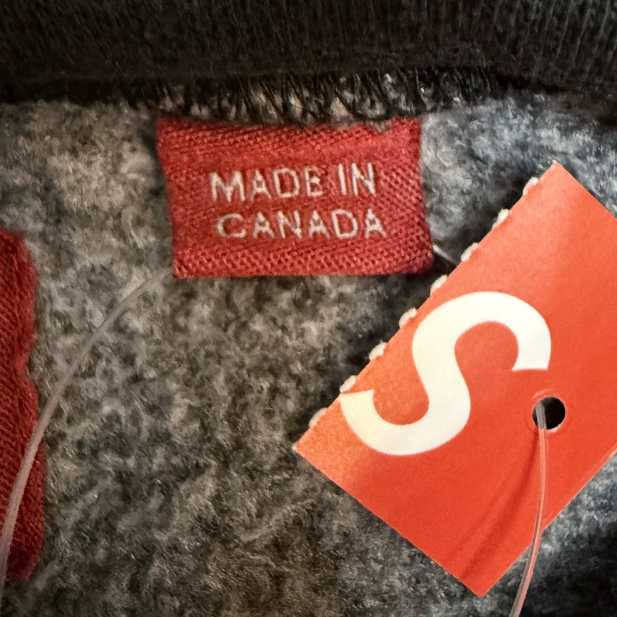 Supreme 23SS/Overdyed S Logo Hooded Sweatshirt／オーバーダイSロゴスウェットパーカー/カナダ製 古着・中古-6枚目のアイテム画像