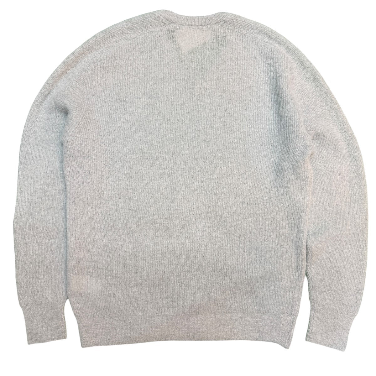 26AW/BABY SURI ALPACA SHEER KNIT V-NECK P／ODUSTY MINTベビースーリーアルパカシアーVネックニット/A26AV03AK