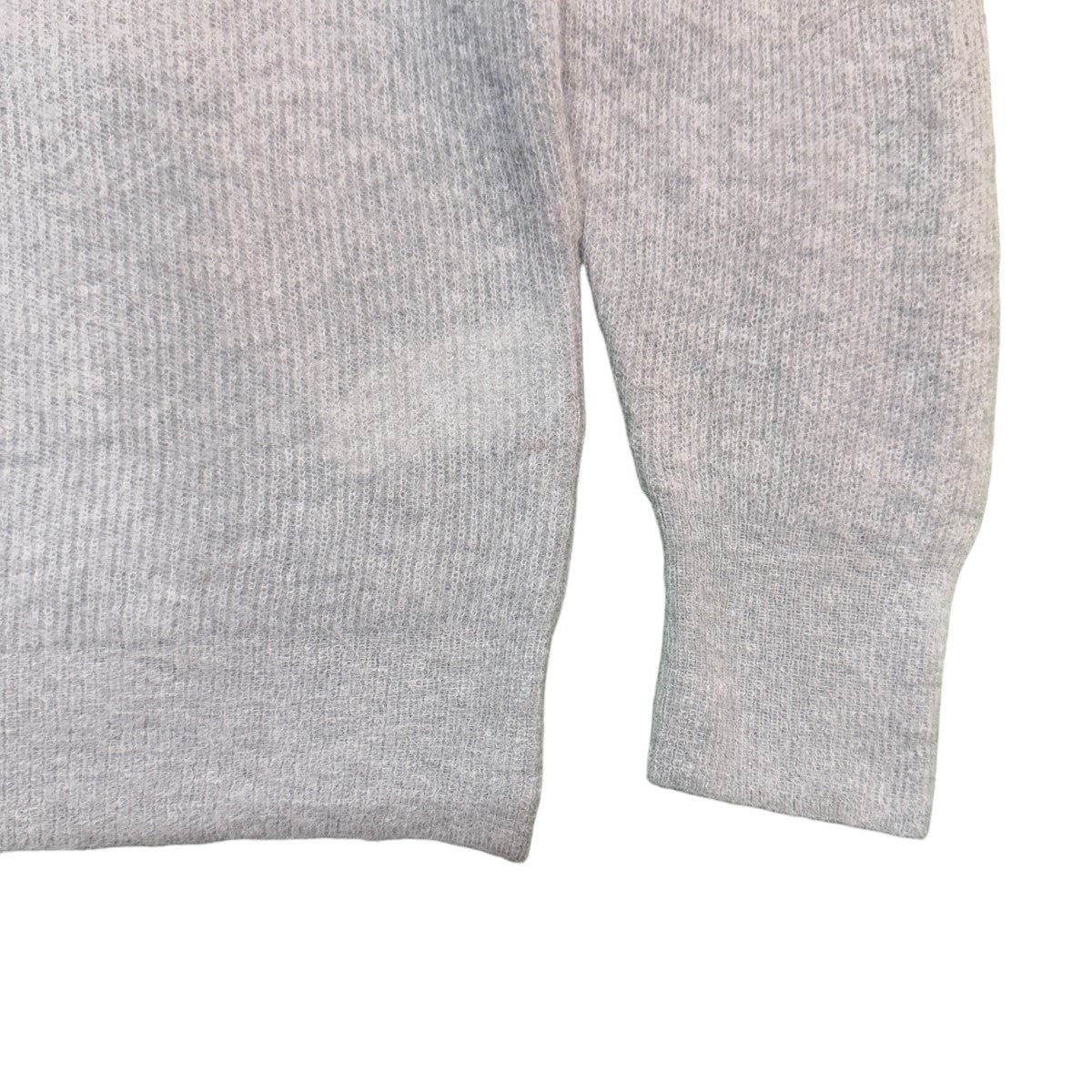 26AW/BABY SURI ALPACA SHEER KNIT V-NECK P／ODUSTY MINTベビースーリーアルパカシアーVネックニット/A26AV03AK