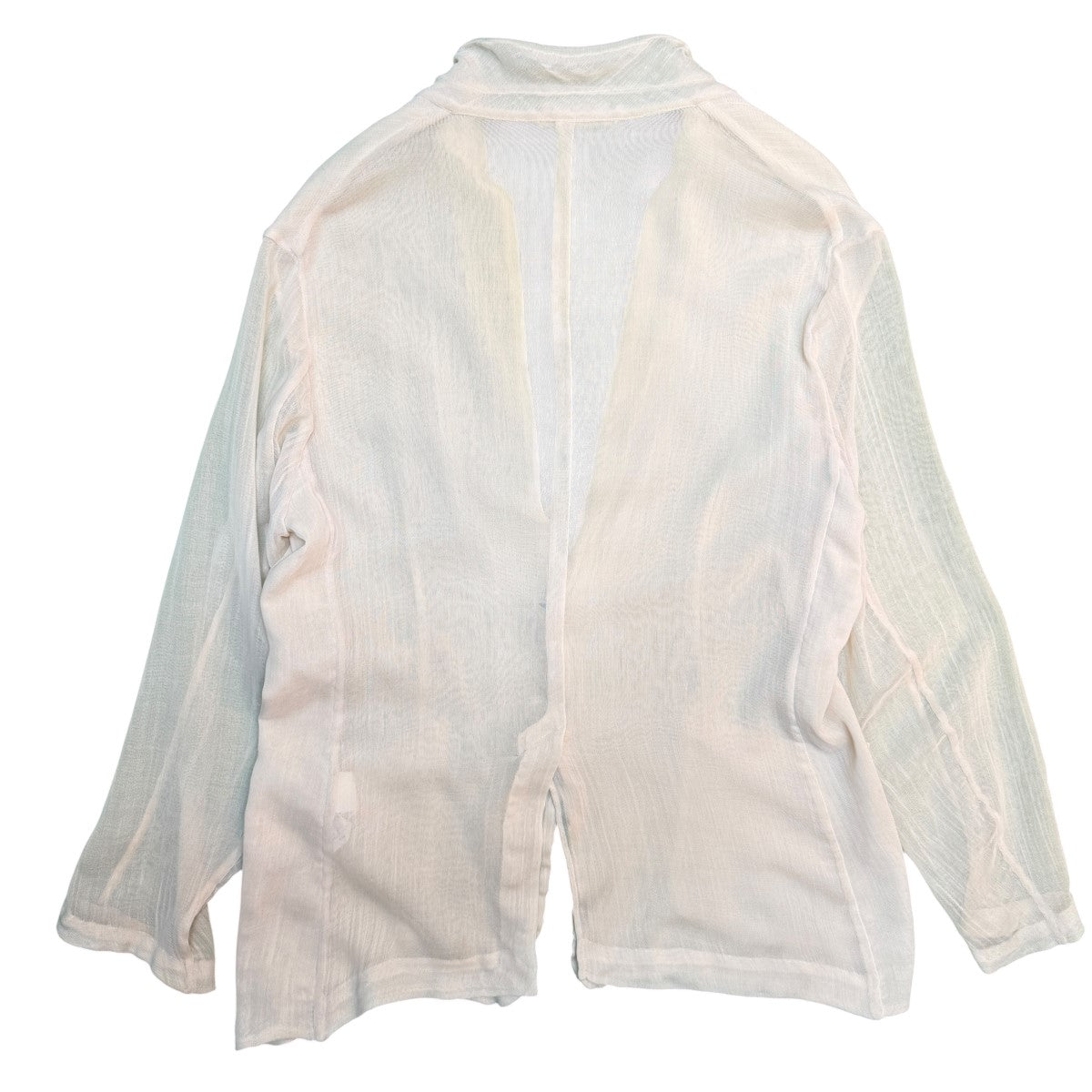 23SS/WOOL RECYCLE POLYESTER LENO SHEER JACKET／ウールリサイクルポリエステルレノシアージャケット/A23SJ01EK