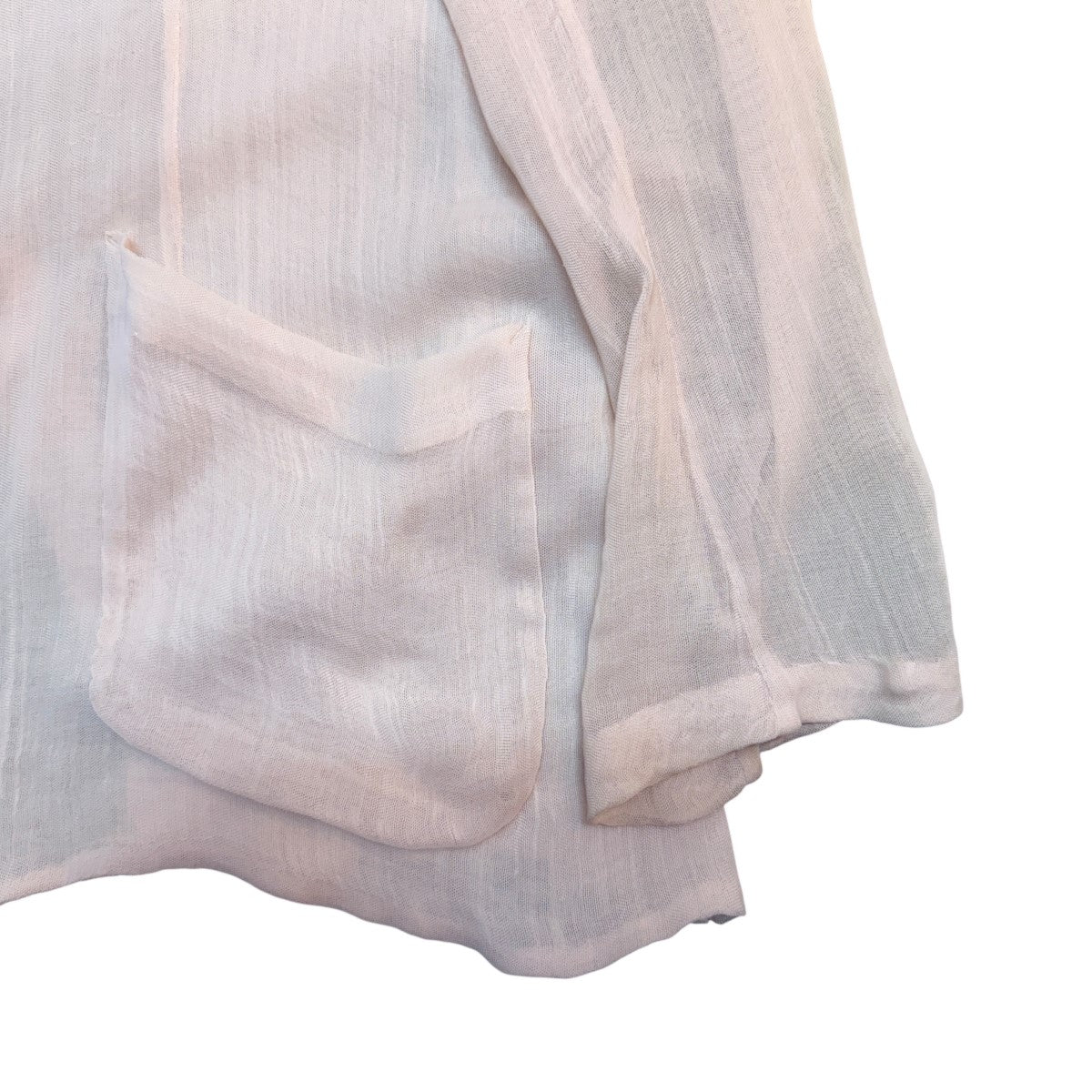 23SS/WOOL RECYCLE POLYESTER LENO SHEER JACKET／ウールリサイクルポリエステルレノシアージャケット/A23SJ01EK