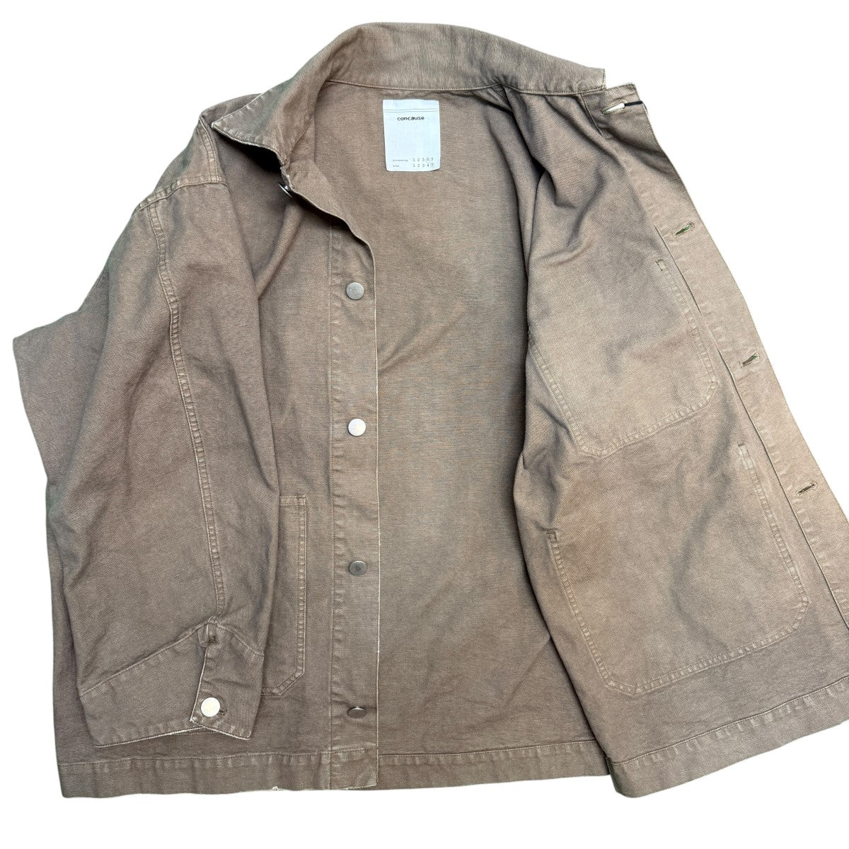 25SS/DUCK COVERALLTAUPE／ダックカバーオールジャケット/2502013