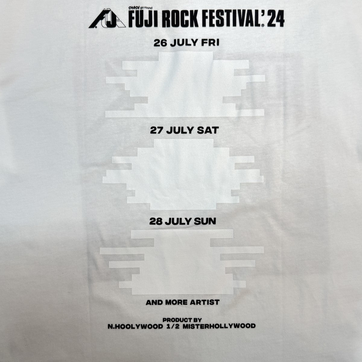 N．HOOLYWOOD×フジコレ（FUJI ROCK COLLECTION） 24SS/Thunder second edition S／S Tee／サンダーセカンドエディションTシャツ 希少 古着・中古-4枚目のアイテム画像
