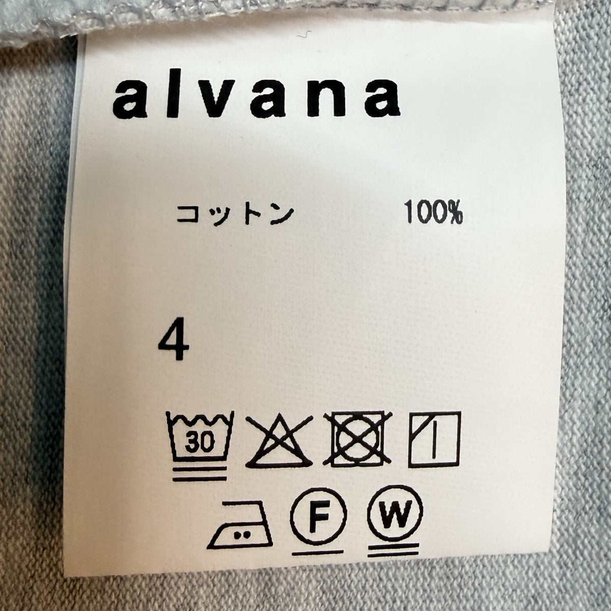 alvana FADE CENTER SEAM S／S TEE SHIRTS／フェードセンターシームショートスリーブTシャツ/ALV-00114 古着・中古-4枚目のアイテム画像