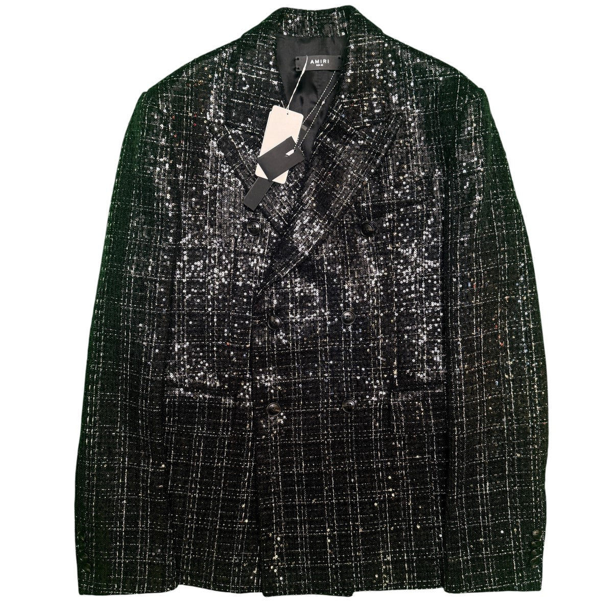 24SS/SEQUIN BOUCLE DB BLAZER AMIRI／スパンコールダブルブレザージャケット/SRAMSUFO1001