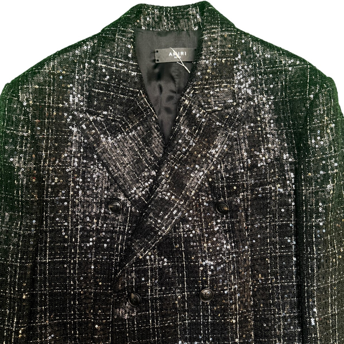 24SS/SEQUIN BOUCLE DB BLAZER AMIRI／スパンコールダブルブレザージャケット/SRAMSUFO1001