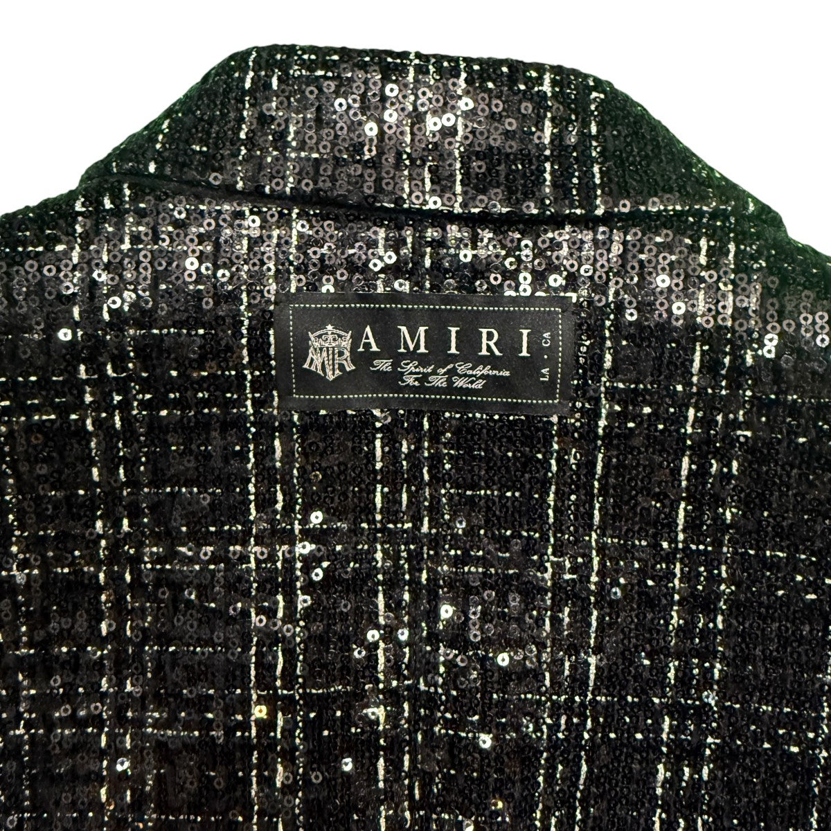 24SS/SEQUIN BOUCLE DB BLAZER AMIRI／スパンコールダブルブレザージャケット/SRAMSUFO1001