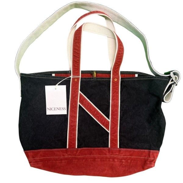 26SS/L．LESH BLACK×REDLレッシュ NNショルダートートバック/NN-3601A17-BLACK×RED