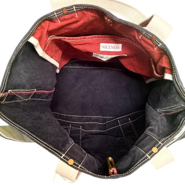 26SS/L．LESH BLACK×REDLレッシュ NNショルダートートバック/NN-3601A17-BLACK×RED