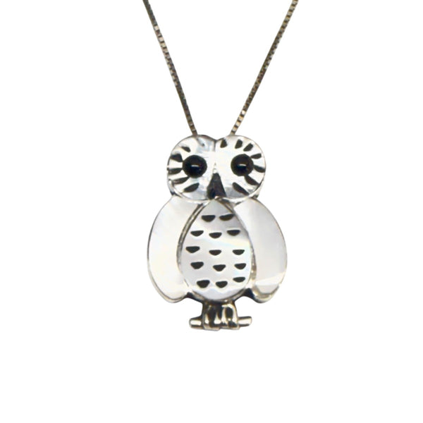 ZUNI(ズニ族) Owl Necklace／フクロウブローチ＆ネックレス シルバー