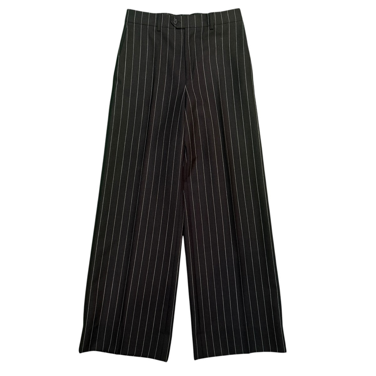 22SS/Flared Surf Pants In Striped Wool／フレアサーフパンツ ストライプ ウール 裾上げ済/2P612108M