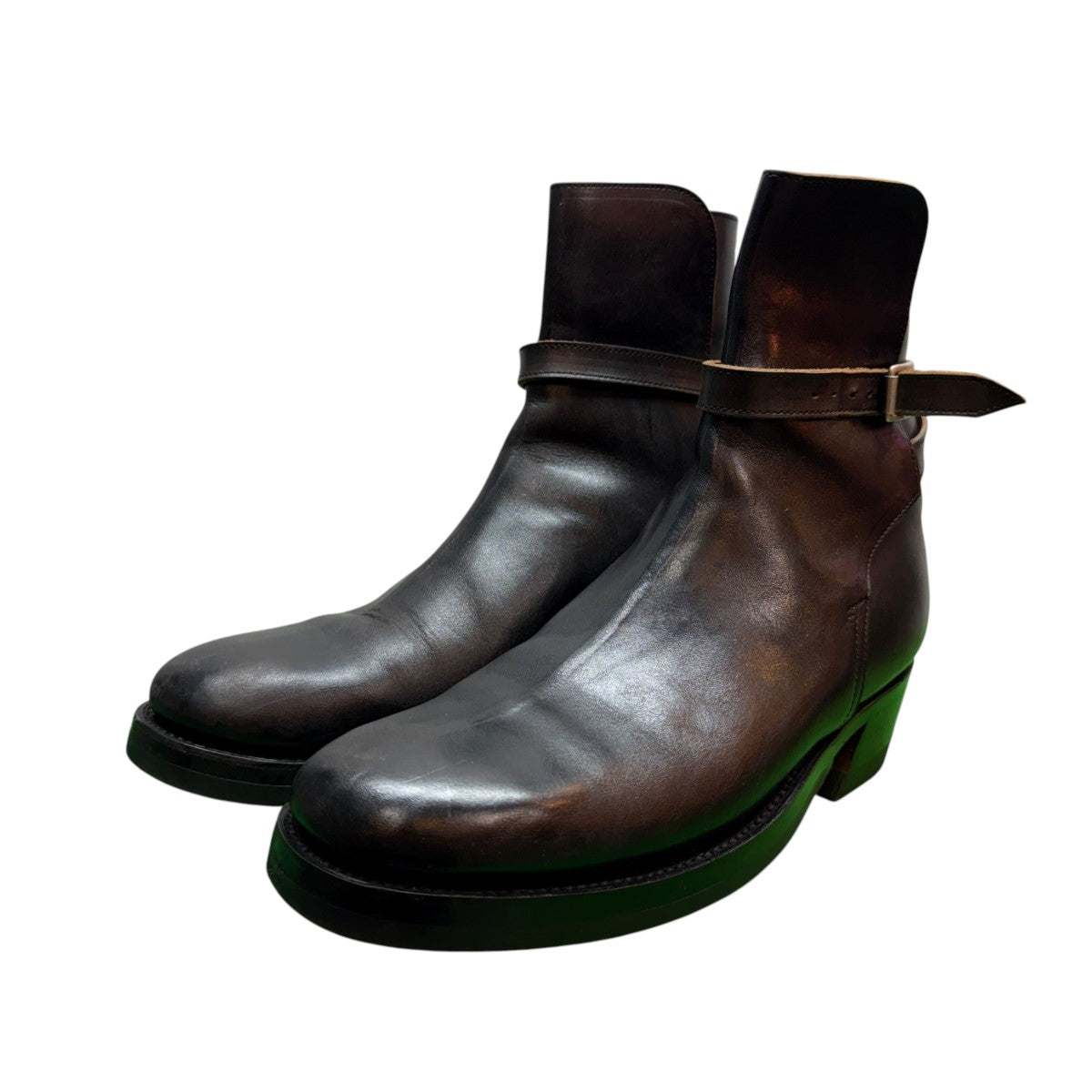 CLINCH Jodhpur boots - Horsebutt - OD BLK ハーフインソール 先芯あり／クリンチジョッパーブーツ ホースバット/LAST:CN-wide 10