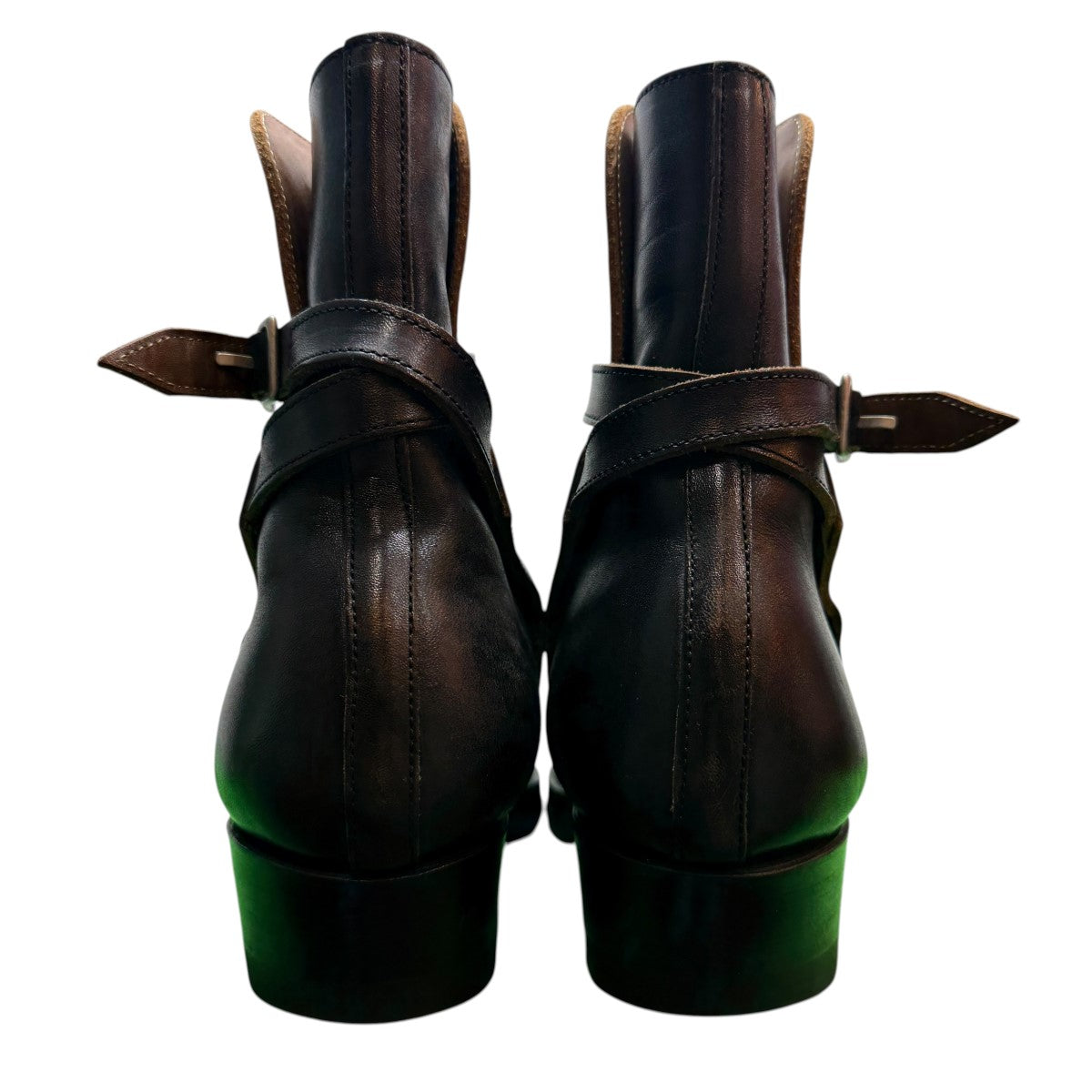 CLINCH Jodhpur boots - Horsebutt - OD BLK ハーフインソール 先芯あり／クリンチジョッパーブーツ ホースバット/LAST:CN-wide 10