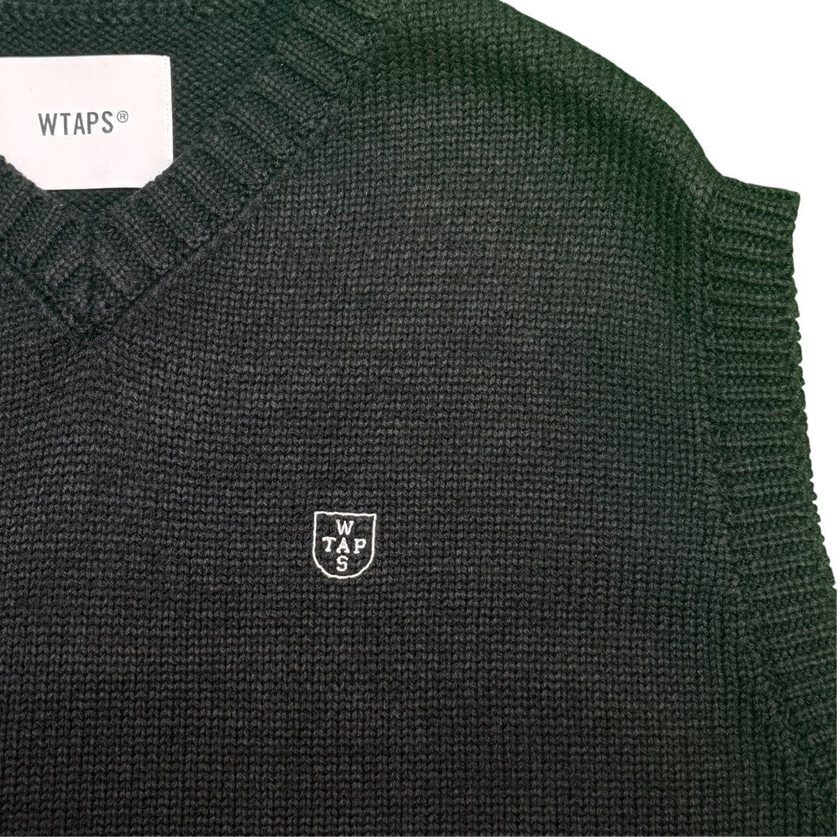 22AW/DITCH ／ VEST ／ ACRYLIC． CRST／ディッチ ／ ベスト ／ アクリル． クレスト/222MADT-KNM01