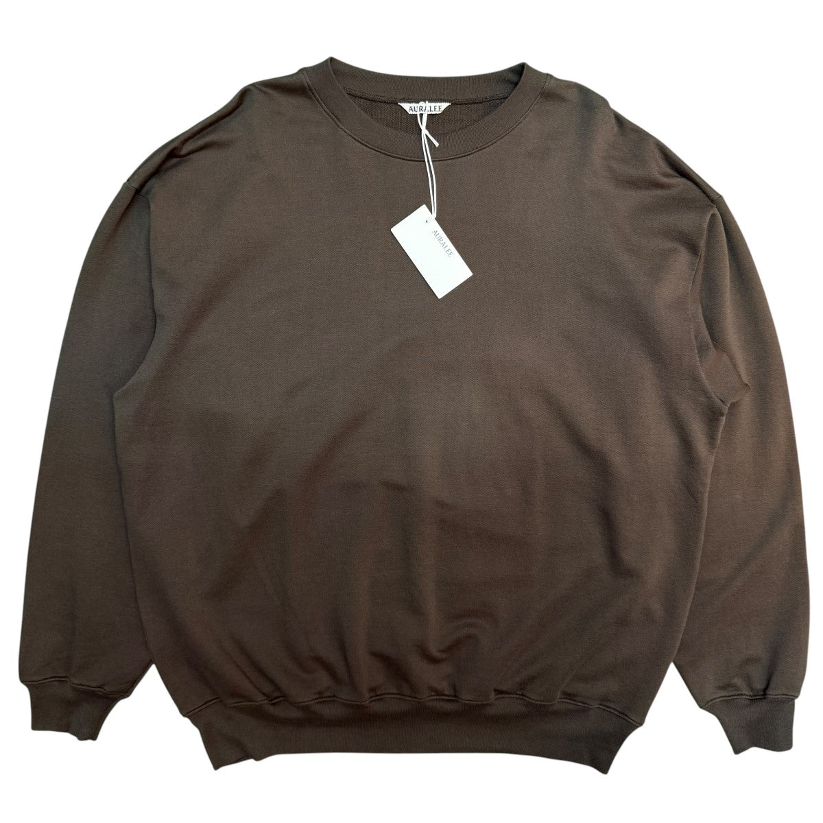 AURALEE 半袖スウェット ダークブラウン AURALEE(オーラリー) 26AW/SUPER HIGH GAUGE SWEAT P／O／スーパー