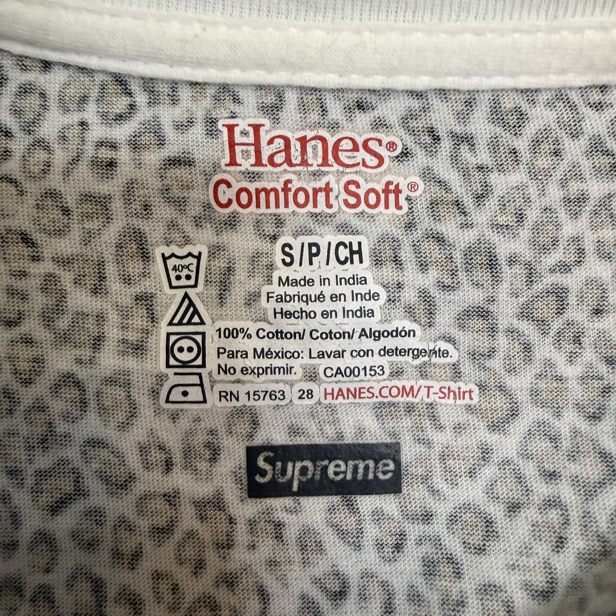 19SS/Hanes Leopard TeeLeopardヘインズレオパードTシャツ