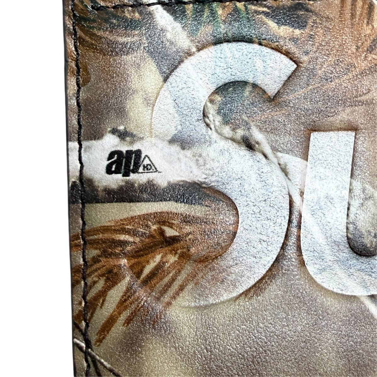25AWLeather Zip Card Holder／Realtree Hardwoods Camo／レザージップカードホルダーカード3枚収納、ジップポケット付