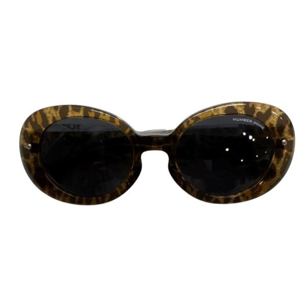 25AW/NUMBER (N)INE SunglassesLeopard／オーバルサングラス