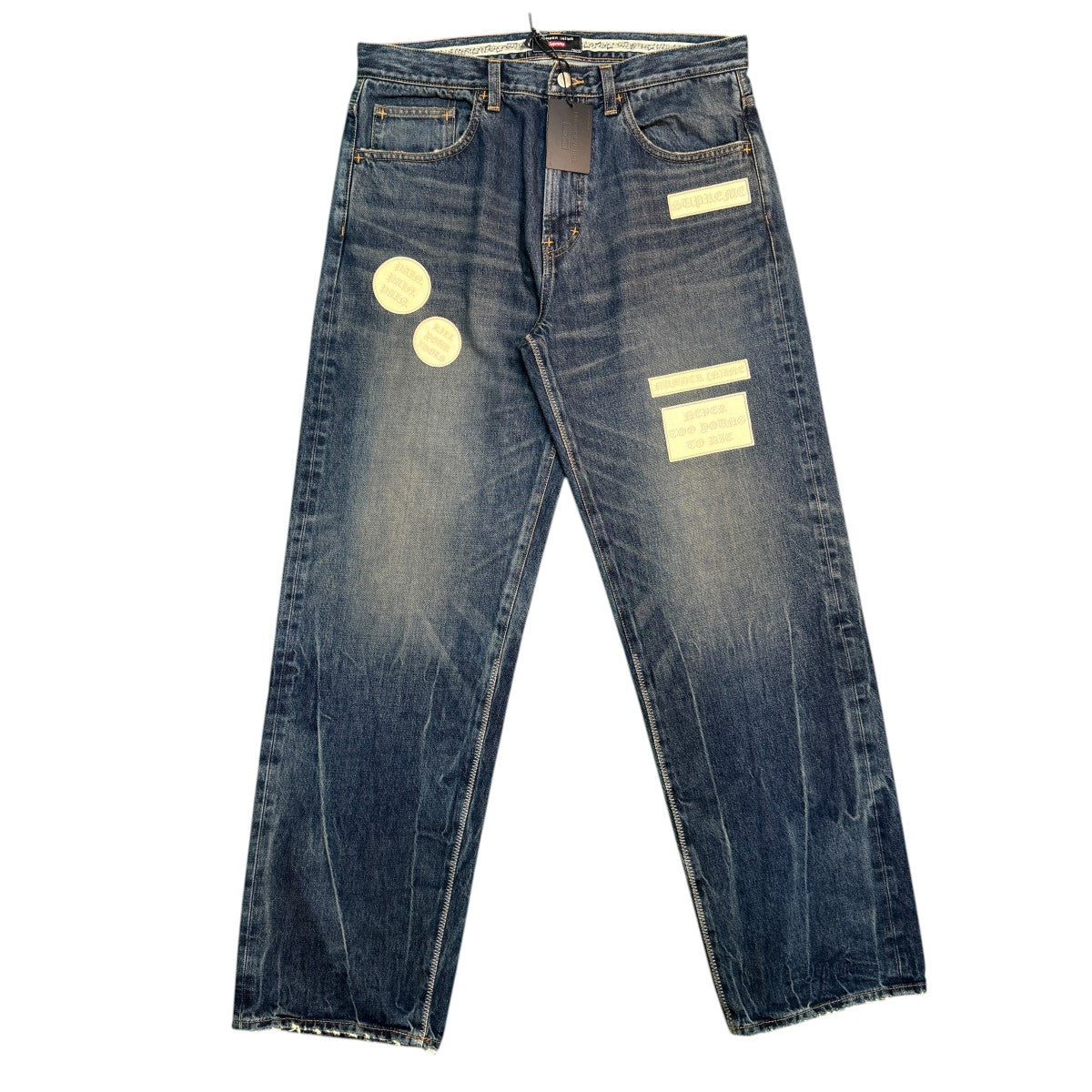 25AW/Patches Loose Fit JeanWashed Indigo／パッチーズルーズフィットジーンズ／デニムパンツ