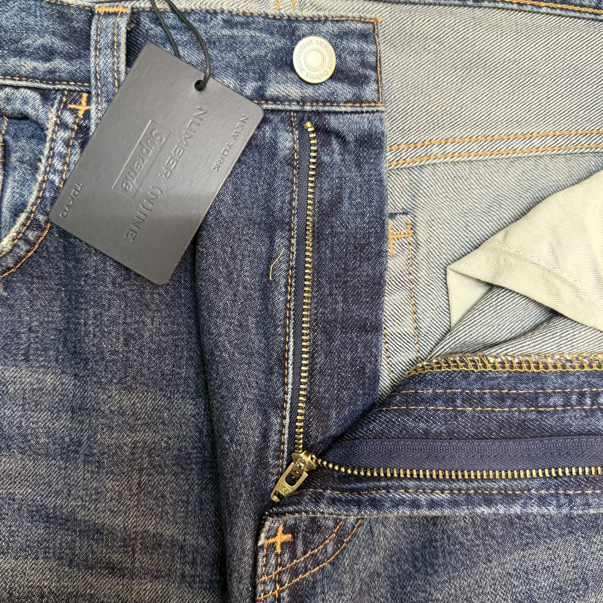 25AW/Patches Loose Fit JeanWashed Indigo／パッチーズルーズフィットジーンズ／デニムパンツ