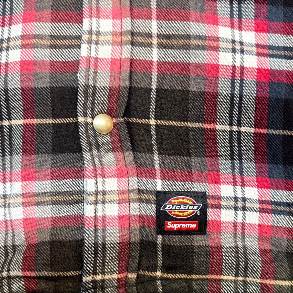 25AW/Lined Zip Up Hooded Flannel Shirt／ディッキーズ ラインド ジップアップ フーデッド フランネル シャツ
