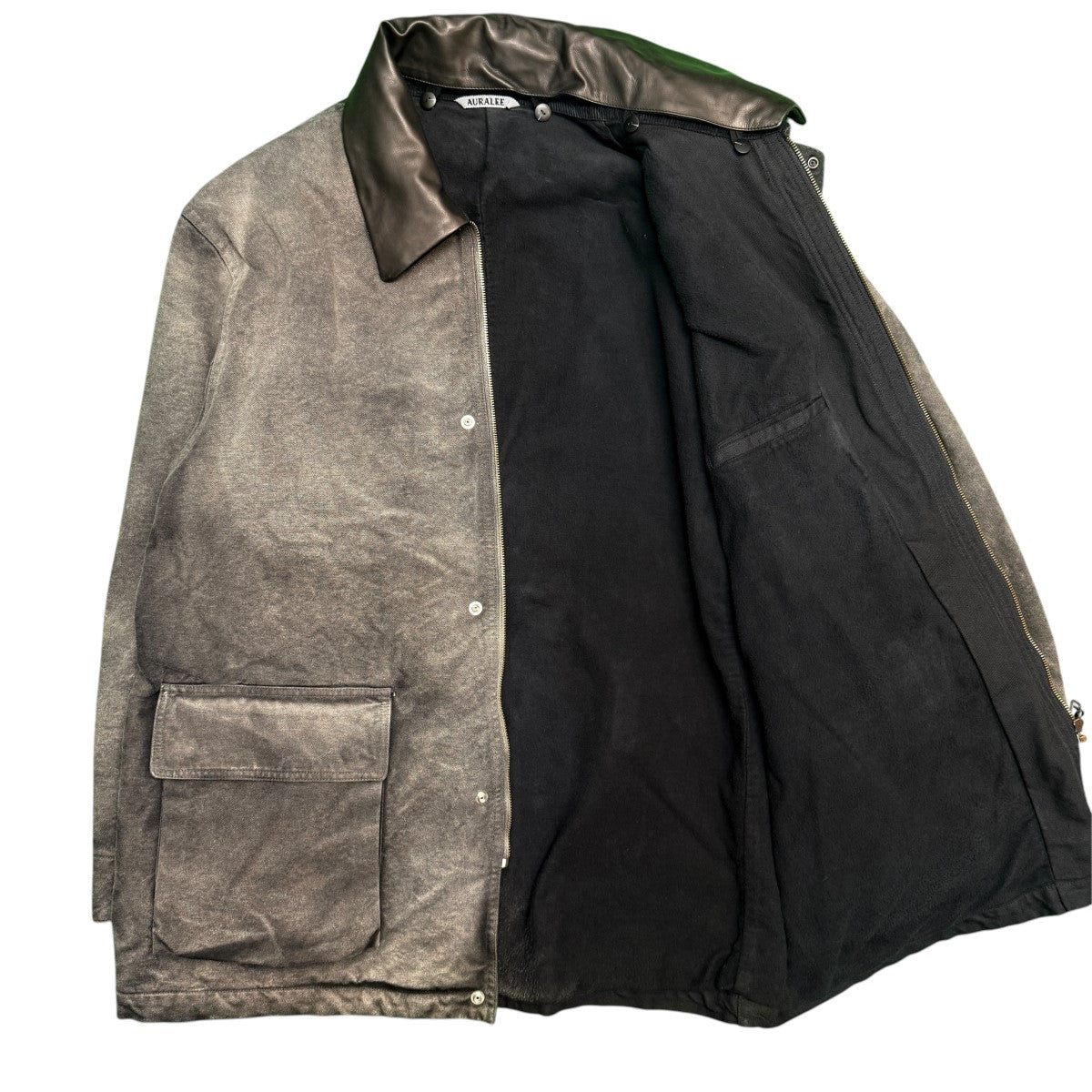 25AW/PRODUCT DYED ORGANIC COTTON DUCK BLOUSON／FADED BLACK／プロダクトダイオーガニックコットンダックブルゾン/A25AB01CD