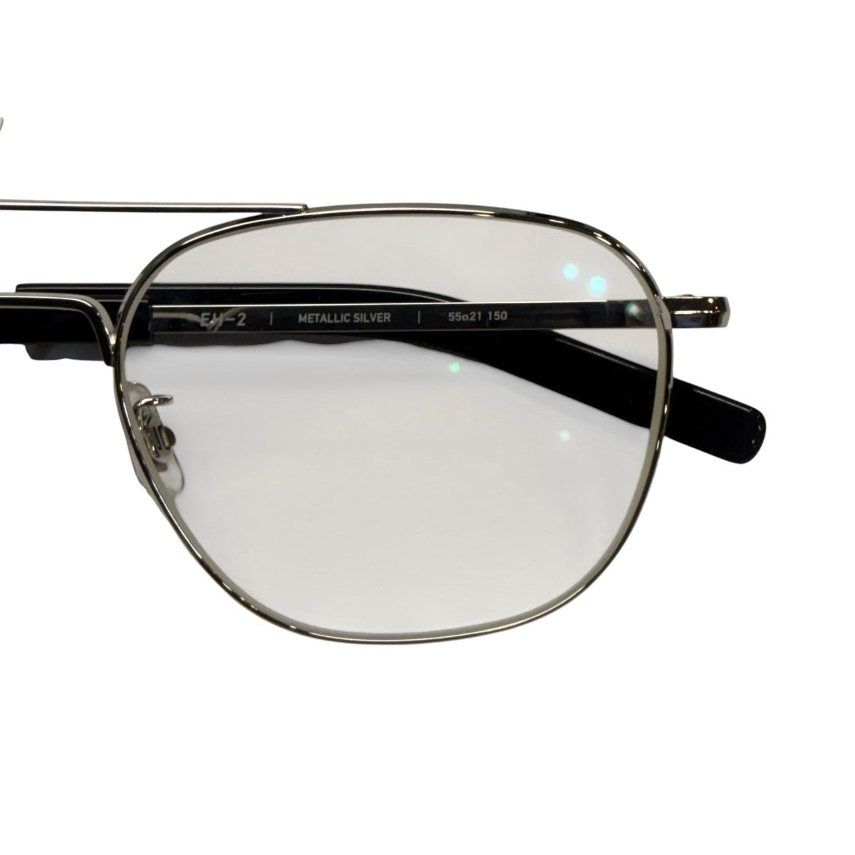 HYKE×E5 eyevan 26AW／EH-2／メガネ/19375 /19375 メタリックシルバー