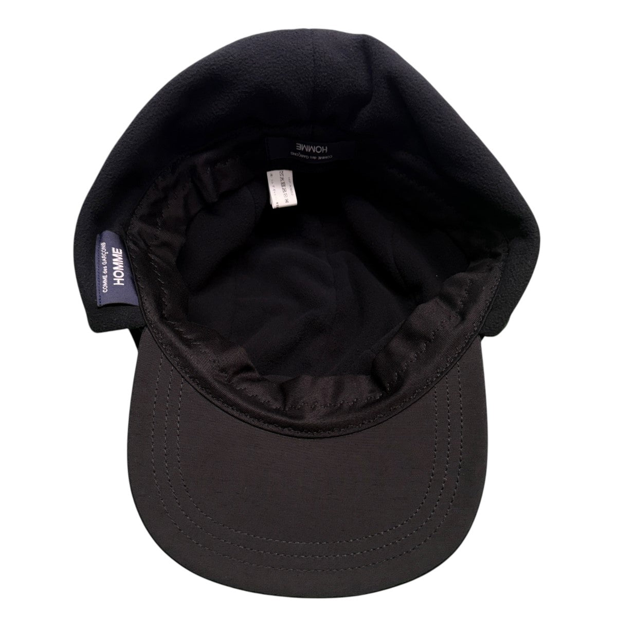 COMME des GARCONS HOMME 25AW/綿ナイロングログラン×エステルフリースキャップ／フリースキャップ/HP-K602 古着・中古-5枚目のアイテム画像
