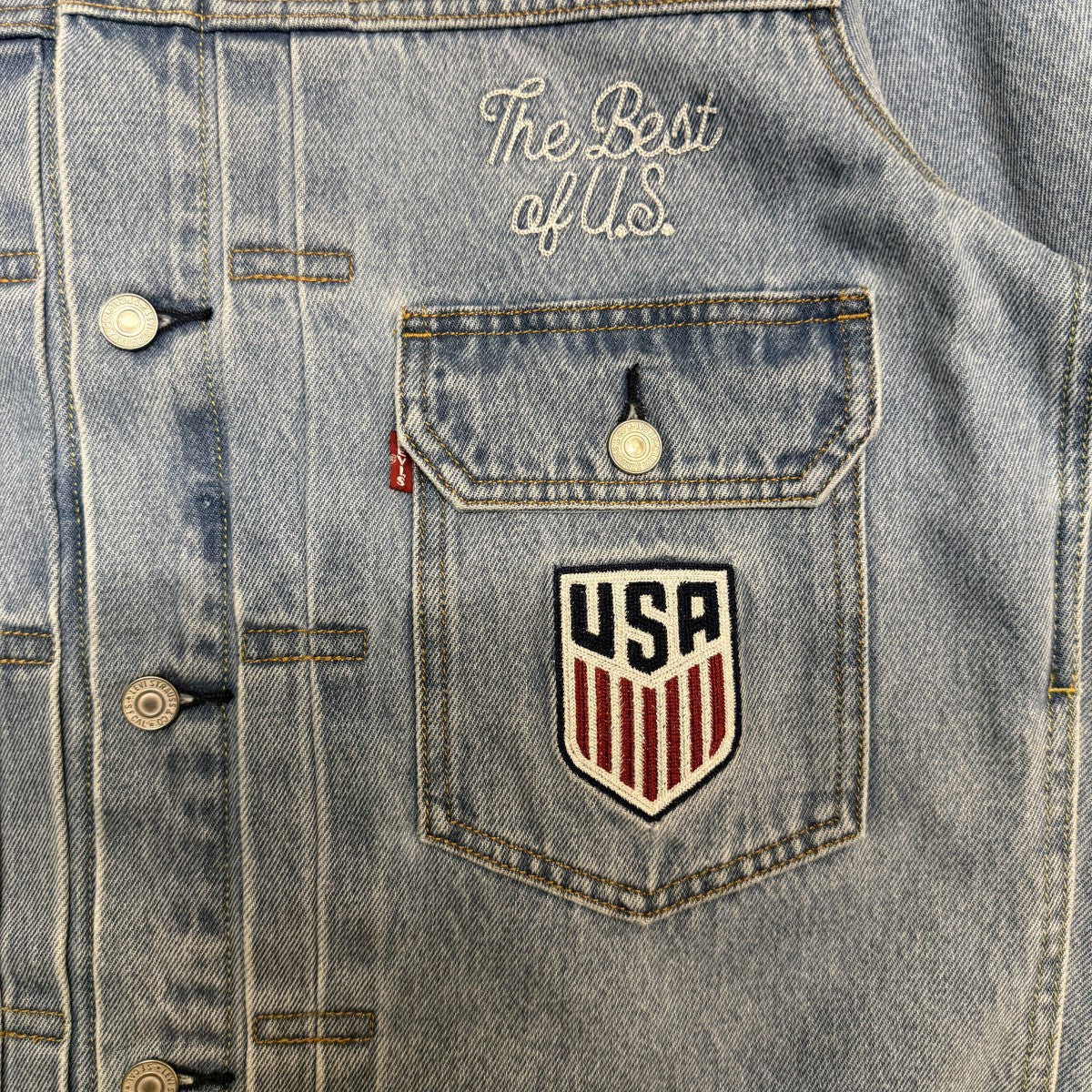 26SS/U．S． Soccer Type II Trucker Jacket／コラボデニムトラッカージャケット/006GH-0000