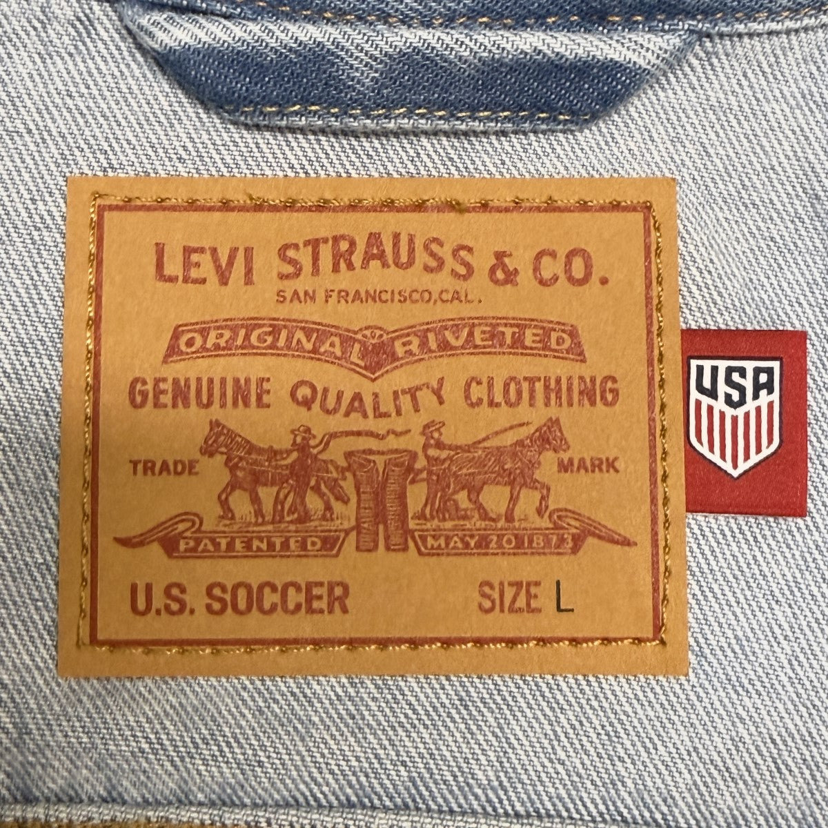 26SS/U．S． Soccer Type II Trucker Jacket／コラボデニムトラッカージャケット/006GH-0000