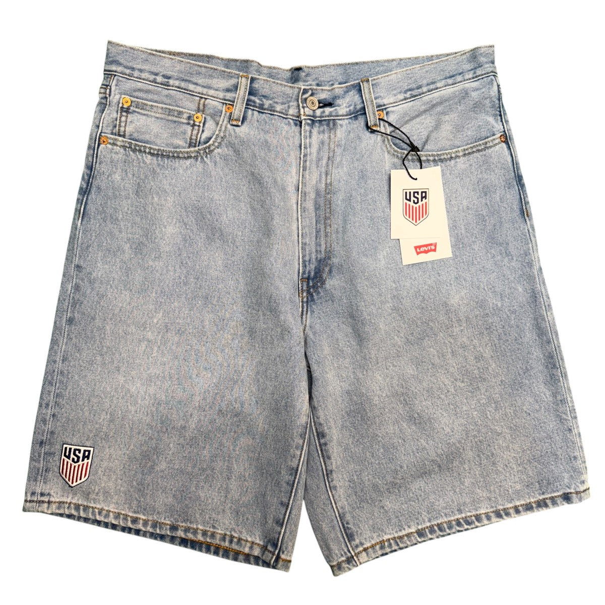 26SS/限定U．S． Soccer 478 Baggy Fit Shorts／バギーフィットデニムショートパンツ/006GV0000