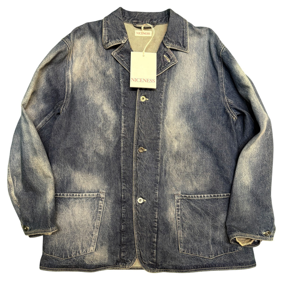 26SS/D．LEEROY Distressed Denim Coverall／D．リーロイ デニムカバーオールジャケット/NN-1804B17