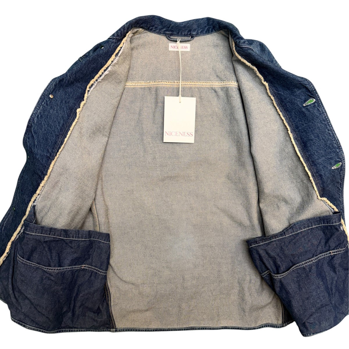 26SS/D．LEEROY Distressed Denim Coverall／D．リーロイ デニムカバーオールジャケット/NN-1804B17