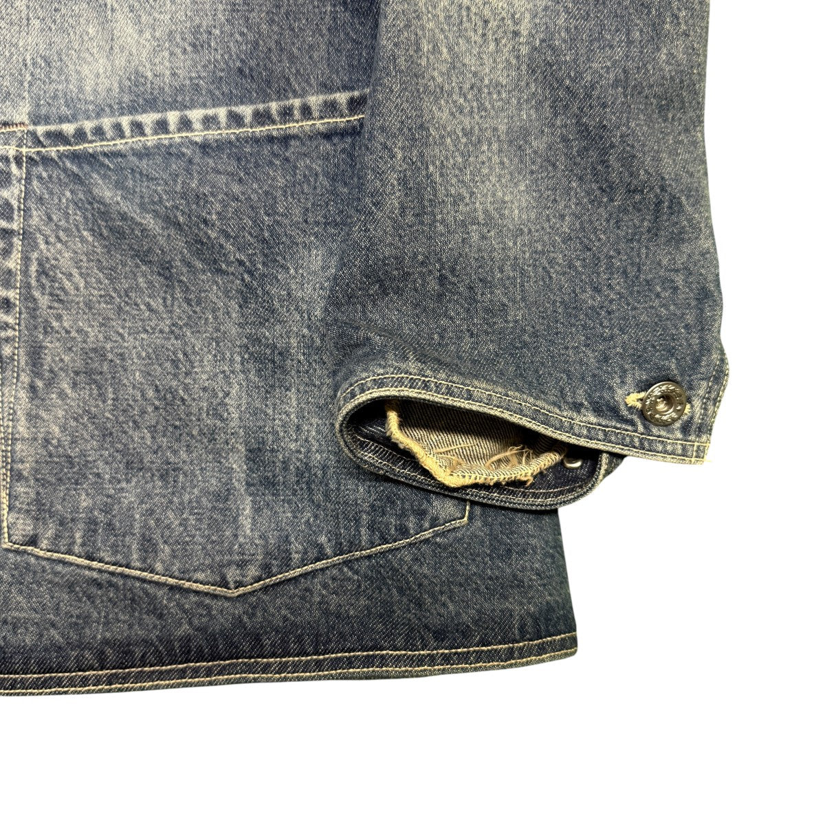26SS/D．LEEROY Distressed Denim Coverall／D．リーロイ デニムカバーオールジャケット/NN-1804B17